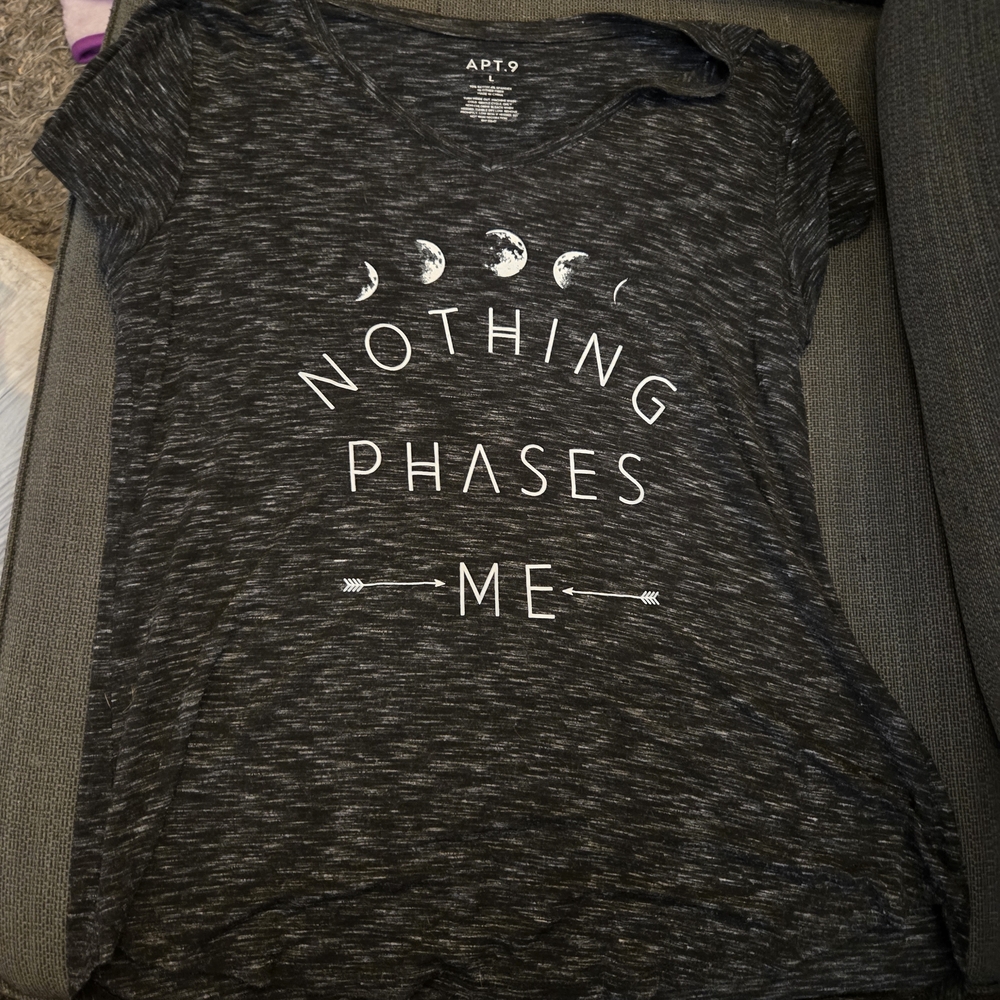 Apt. 9 Women's Charcoal Graphic Tee